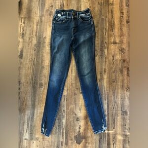 Flying Monkey Blue High Rise Jeans Gradient Wash